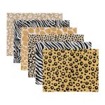 - Servis6li-Set338-Gorsel3 - Realhomes 6'lı Renkli Zebra Desen Tasarımlı Amerikan Servis Seti Realhomes