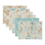 6'lı Deniz Canlıları Özel Tasarımlı Amerikan Servis Seti Realhomes