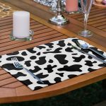 6'lı Renkli Zebra Desen Motifli Amerikan Servis Seti Realhomes