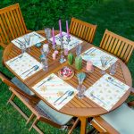 - Servis6li-Set35-Gorsel1 - Realhomes  6'lı Renkli Üçgen & Gold Detaylı Kar Taneleri Özel Tasarım Amerikan Servis Seti Realhomes