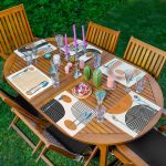 6'lı Etnik Tasarımlı Minimalist Temalı Amerikan Servis Seti Realhomes