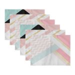 - Servis6li-Set358-Gorsel3 - Realhomes  6'lı Soft Renkli Gold Detaylı Özel Tasarım Amerikan Servis Seti Realhomes