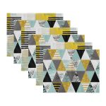 - Servis6li-Set359-Gorsel3 - Realhomes  6'lı Geometrik Üçgen Çizimli Gold Detaylı Özel Tasarım Amerikan Servis Seti Realhomes