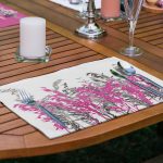 - Servis6li-Set361-Gorsel2 - Realhomes  6'lı Gri & Fuşya Kolajı Özel Tasarımlı Amerikan Servis Seti Realhomes