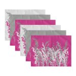 - Servis6li-Set361-Gorsel3 - Realhomes  6'lı Gri & Fuşya Kolajı Özel Tasarımlı Amerikan Servis Seti Realhomes