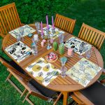 - Servis6li-Set363-Gorsel1 - Realhomes  6'lı Altın Varaklı Yaprak Tasarımlı Amerikan Servis Seti Realhomes