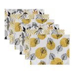 - Servis6li-Set363-Gorsel3 - Realhomes  6'lı Altın Varaklı Yaprak Tasarımlı Amerikan Servis Seti Realhomes