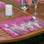 - Servis6li-Set365-Gorsel2 - Realhomes  6'lı Gri & Fuşya Kolajı Özel Tasarımlı Amerikan Servis Seti Realhomes