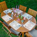 - Servis6li-Set366-Gorsel1 - Realhomes  6'lı Soft Gri Pembe Renkli Yaprak Figürlü Amerikan Servis Seti Realhomes