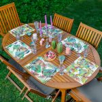 6'lı Renkli Suluboyalı Sonbahar Yaprakları Amerikan Servis Seti Realhomes