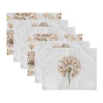 - Servis6li-Set379-Gorsel3 - Realhomes  6'lı Krem Karahindiba Tasarımlı Amerikan Servis Seti Realhomes