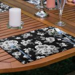 - Servis6li-Set390-Gorsel2 - Realhomes  6'lı Siyah Beyaz Gül Motifli Amerikan Servis Seti Realhomes