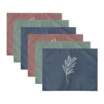 - Servis6li-Set391-Gorsel3 - Realhomes  6'lı Renkli Zemin Yaprak Tasarımlı Amerikan Servis Seti Realhomes