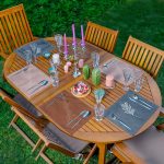 - Servis6li-Set393-Gorsel1 - Realhomes  6'lı Renkli Zemin Yaprak Tasarımlı Amerikan Servis Seti Realhomes