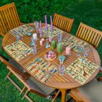 6'lı Etnik Afrika Kabilesi Özel Tasarımlı Amerikan Servis Seti Realhomes