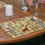 6'lı Etnik Afrika Kabilesi Özel Tasarımlı Amerikan Servis Seti Realhomes