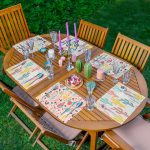 - Servis6li-Set403-Gorsel1 - Realhomes  6'lı Pembe Zemin Renkli Kaktüs Tasarımlı Amerikan Servis Seti Realhomes