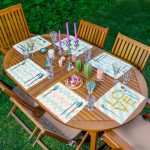 - Servis6li-Set406-Gorsel1 - Realhomes  6'lı Renkli Çizgili Zemin Love Temalı Amerikan Servis Seti Realhomes