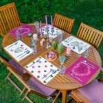 6'lı Love Temalı Özel Tasarım Amerikan Servis Seti Realhomes