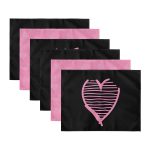 - Servis6li-Set411-Gorsel3 - Realhomes  6'lı Pembe Kalp Tasarımlı Sevgili Temalı Amerikan Servis Seti Realhomes