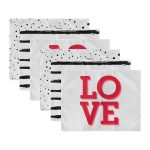 6'lı Kalp & Love Tasarımlı Amerikan Servis Seti Realhomes