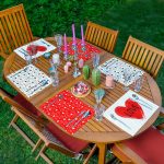 6'lı Kalp Tasarımlı Sevgililer Günü Temalı Amerikan Servis Seti Realhomes