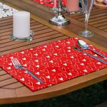 6'lı Kalp Tasarımlı Sevgililer Günü Temalı Amerikan Servis Seti Realhomes