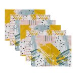 - Servis6li-Set426-Gorsel3 - Realhomes  6'lı Renkli Fırça Darbeleri Özel Tasarımlı Amerikan Servis Seti Realhomes