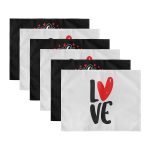 6'lı I Love You Özel Tasarımlı Amerikan Servis Seti Realhomes