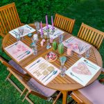 - Servis6li-Set434-Gorsel1 - Realhomes 6'lı Pembe Renkli Özel Tasarım Love Motifli Amerikan Servis Seti Realhomes