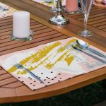 6'lı Renkli Fırça Darbeleri Özel Tasarımlı Amerikan Servis Seti Realhomes