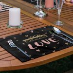 - Servis6li-Set438-Gorsel2 - Realhomes  6'lı Siyah Love Motifli Aşk Temalı Amerikan Servis Seti Realhomes