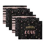 - Servis6li-Set438-Gorsel3 - Realhomes  6'lı Siyah Love Motifli Aşk Temalı Amerikan Servis Seti Realhomes