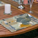 6'lı Renkli Geometrik Şekilli Özel Tasarım Amerikan Servis Seti Realhomes