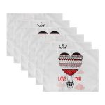 - Servis6li-Set441-Gorsel3 - Realhomes  6'lı Happy Valentine's Day Özel Tasarım Amerikan Servis Seti Realhomes