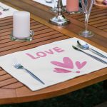 6'lı Love You Özel Tasarım Aşk Temalı Amerikan Servis Seti Realhomes