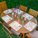 6'lı Soft Renkli Sonbahar Yaprak Tasarımlı Amerikan Servis Seti Realhomes