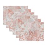 6'lı Soft Renkli Sonbahar Yaprak Tasarımlı Amerikan Servis Seti Realhomes