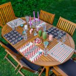 6'lı Bordo & Laciver Denizci Temalı Amerikan Servis Seti Realhomes