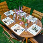 6'lı Bohem Kurumuş Yaprak Tasarımlı Amerikan Servis Seti Realhomes