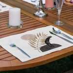 6'lı Bohem Kurumuş Yaprak Tasarımlı Amerikan Servis Seti Realhomes