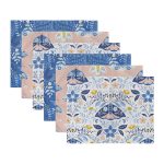 6'lı Kelebek Özel Tasarımlı Amerikan Servis Seti Realhomes