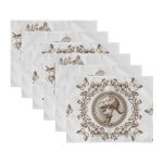 - Servis6li-Set469-Gorsel3 - Realhomes 6'lı Beyaz Zemin Kara Kalem Çizimli Amerikan Servis Seti Realhomes