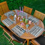 - Servis6li-Set47-Gorsel1 - Realhomes 6'lı Siyah Beyaz Etnik Tasarımlı Amerikan Servis Seti Realhomes