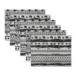 - Servis6li-Set47-Gorsel3 - Realhomes 6'lı Siyah Beyaz Etnik Tasarımlı Amerikan Servis Seti Realhomes