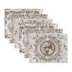 - Servis6li-Set470-Gorsel3 - Realhomes 6'lı Beyaz Zemin Etnik Kara Kalem Çizimli Amerikan Servis Seti Realhomes