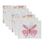 - Servis6li-Set474-Gorsel3 - Realhomes  6'lı Renkli Kelebekler Özel Tasarım Amerikan Servis Seti Realhomes