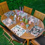 - Servis6li-Set476-Gorsel1 - Realhomes  6'lı Rengarenk Zemin Çiçek Temalı Amerikan Servis Seti Realhomes