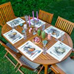 6'lı Özel Tasarım Kuş & Şamdan Motifli Amerikan Servis Seti Realhomes