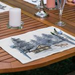 - Servis6li-Set478-Gorsel2 - Realhomes 6'lı Özel Tasarım Geyikler & Çam Ağacı Motifli Amerikan Servis Seti Realhomes